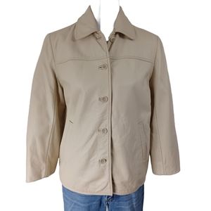 J. CREW LEATHER JACKET SIZE S